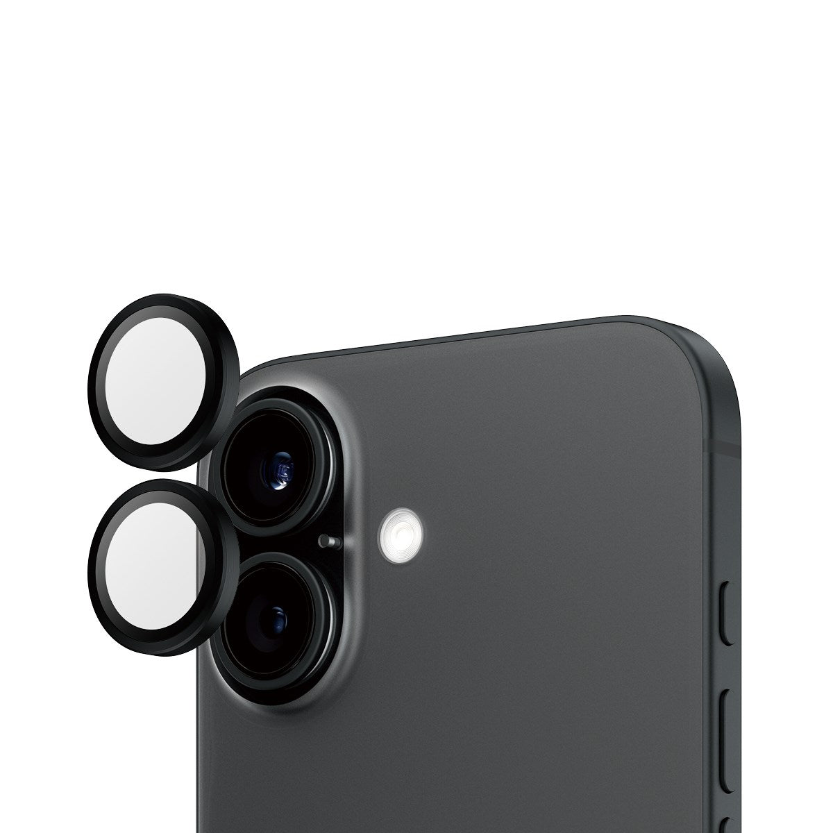 PanzerGlass® Hoops® Schwarz Kameraschutz iPhone 16 | 16 Plus